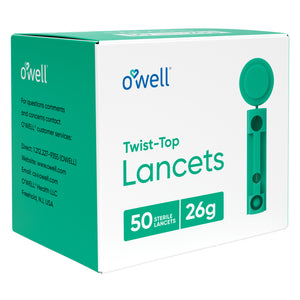 Open image in slideshow, O’WELL Twist Top Lancets 26 Gauge | Ultra Thick Needle
