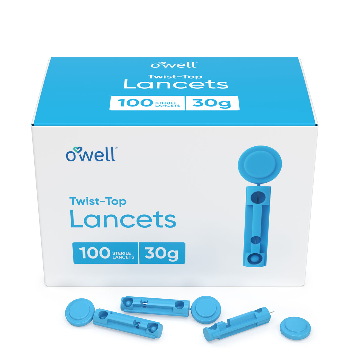 O’WELL Twist Top Lancets 30 Gauge Thin Needle