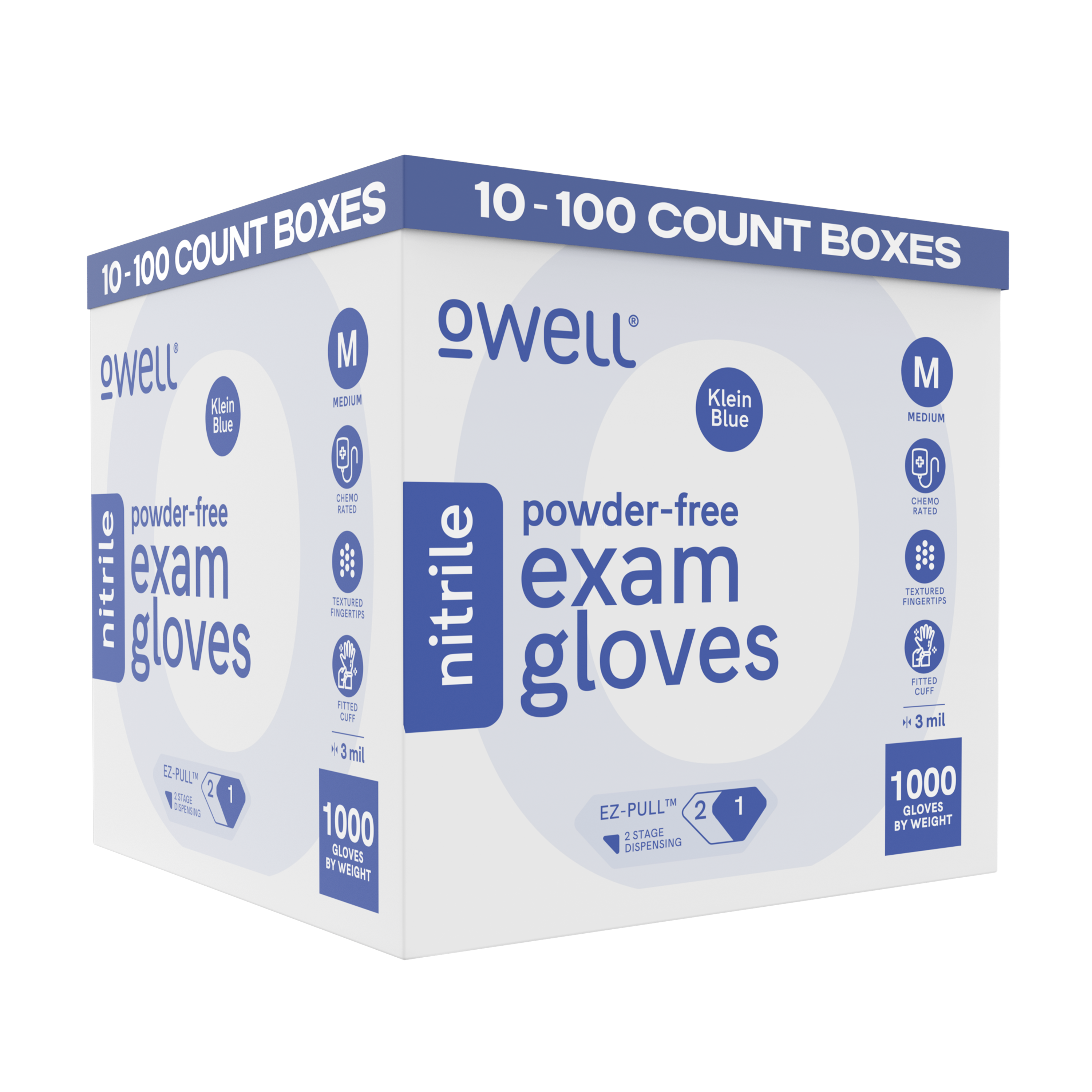 Blue Medical Exam Nitrile Disposable Gloves (1000 Count)