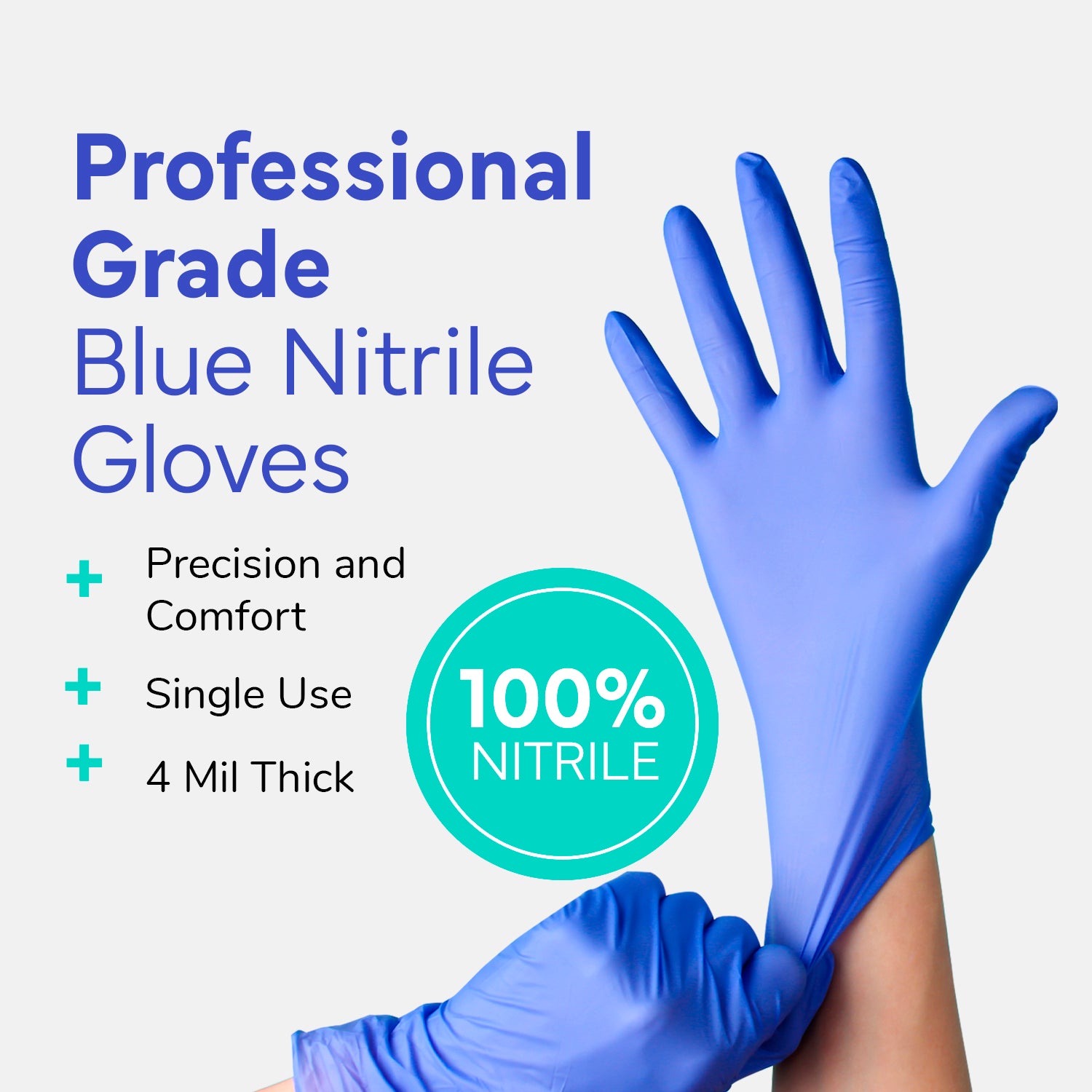 OWELL Medical Examination Nitrile Gloves (Case of 10 x 100 Count)