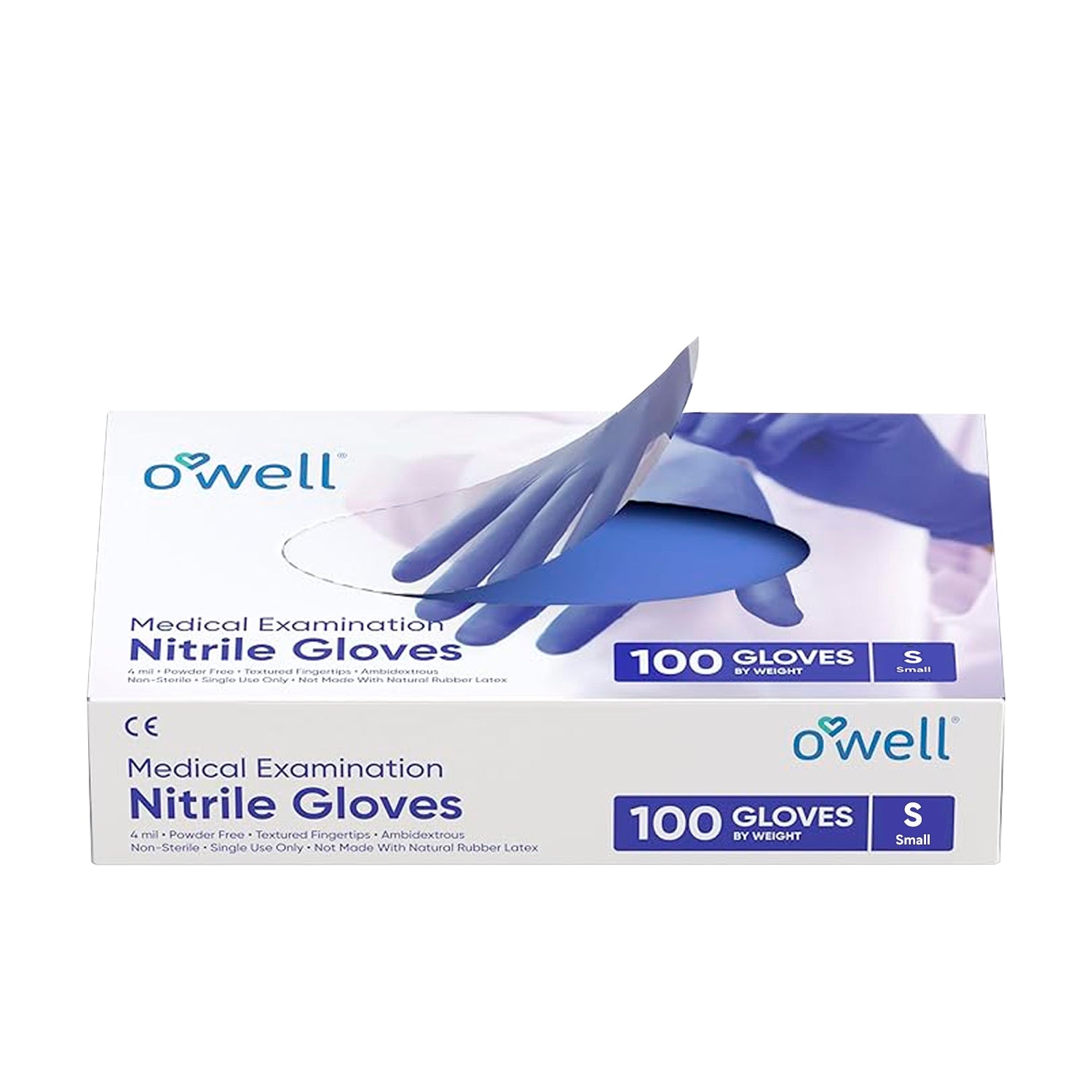 OWELL Medical Examination Nitrile Gloves (100 Count)