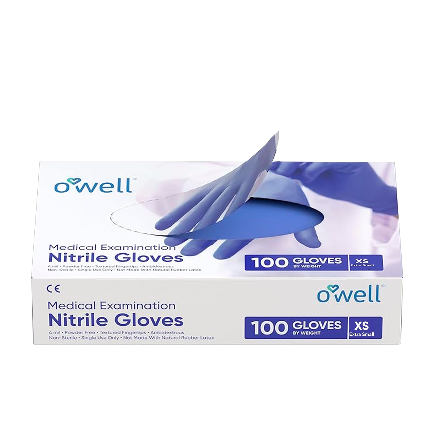 OWELL Medical Examination Nitrile Gloves (100 Count)