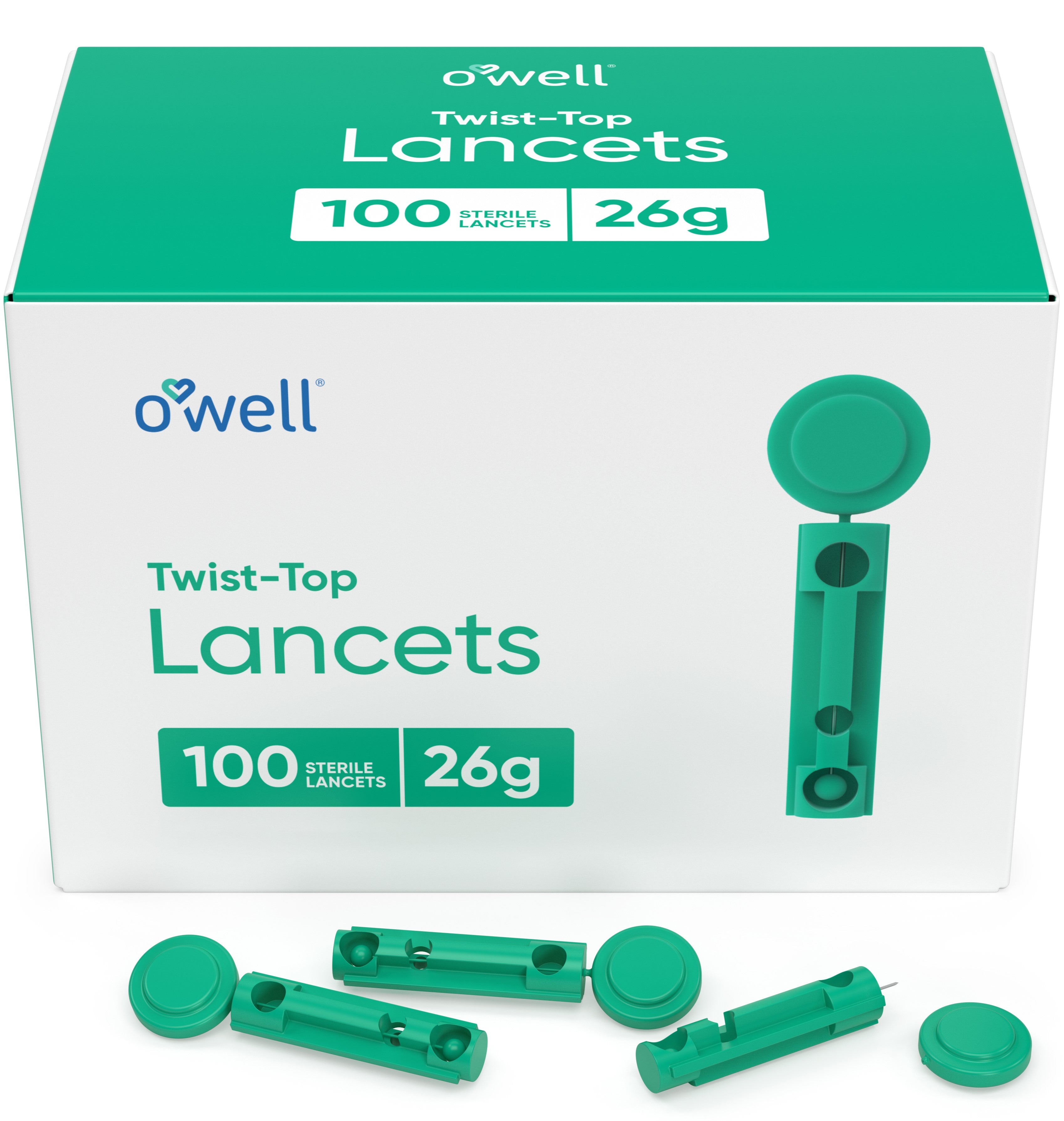 OWELL Twist Top Lancets, 26 Gauge