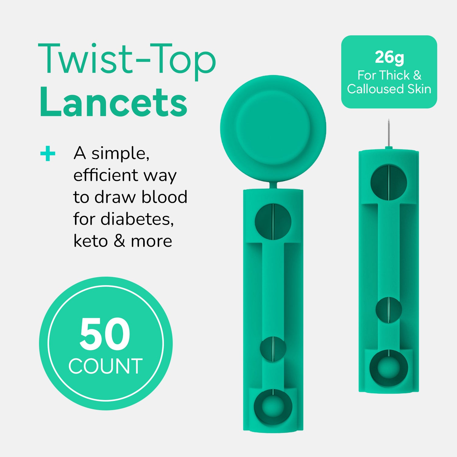 OWELL Twist Top Lancets, 26 Gauge