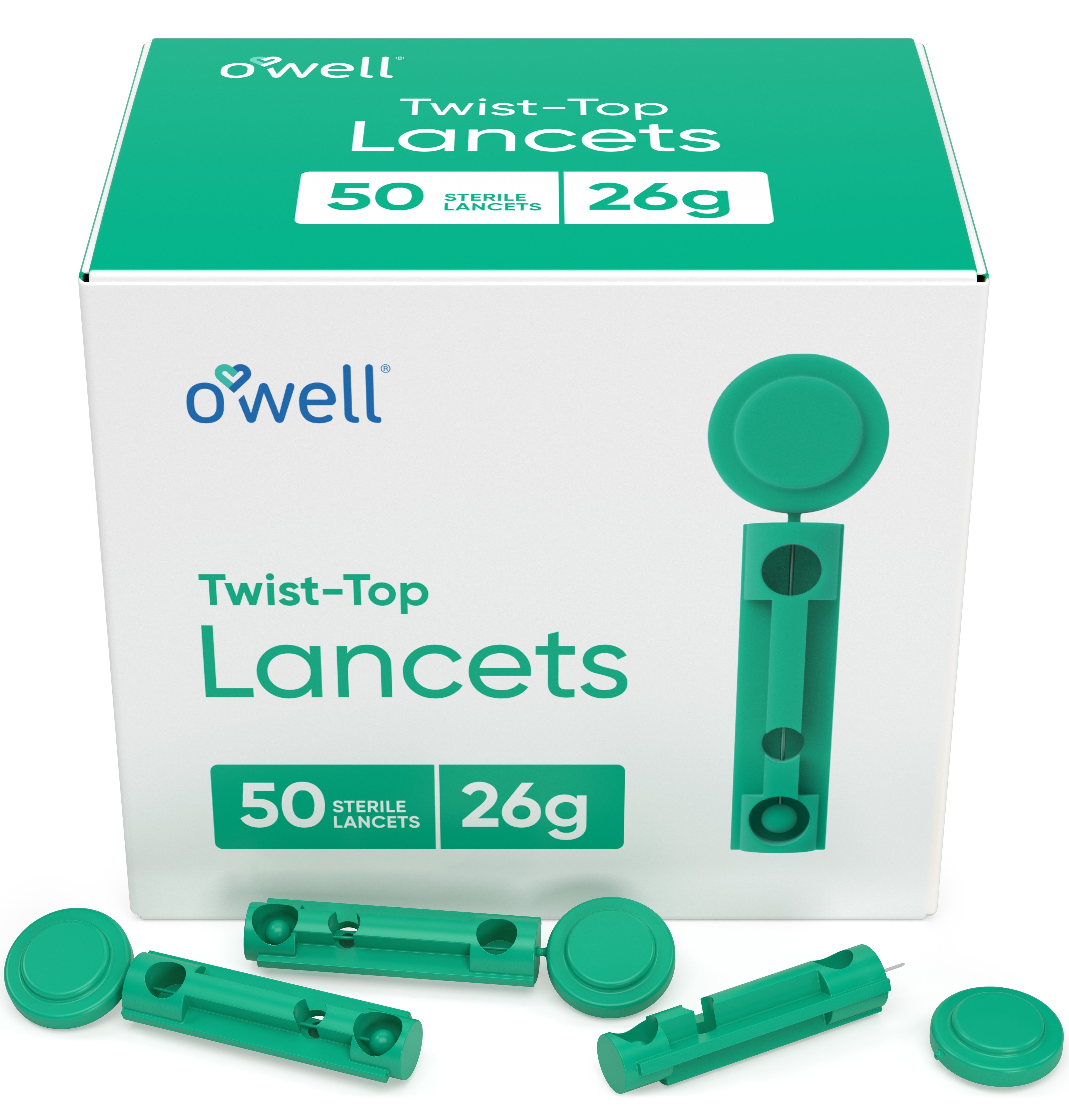 OWELL Twist Top Lancets, 26 Gauge