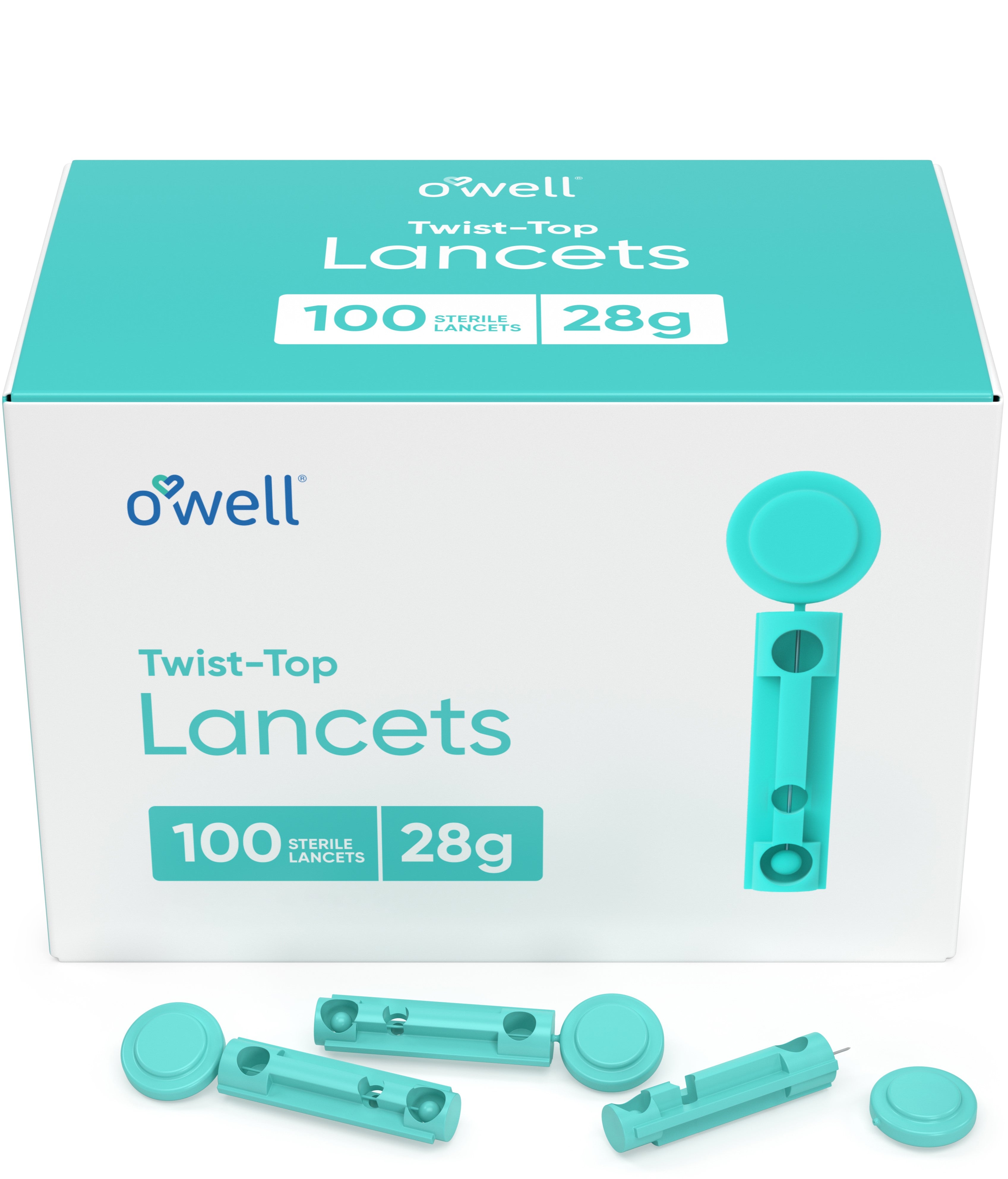 OWELL Twist Top Lancets, 28 Gauge