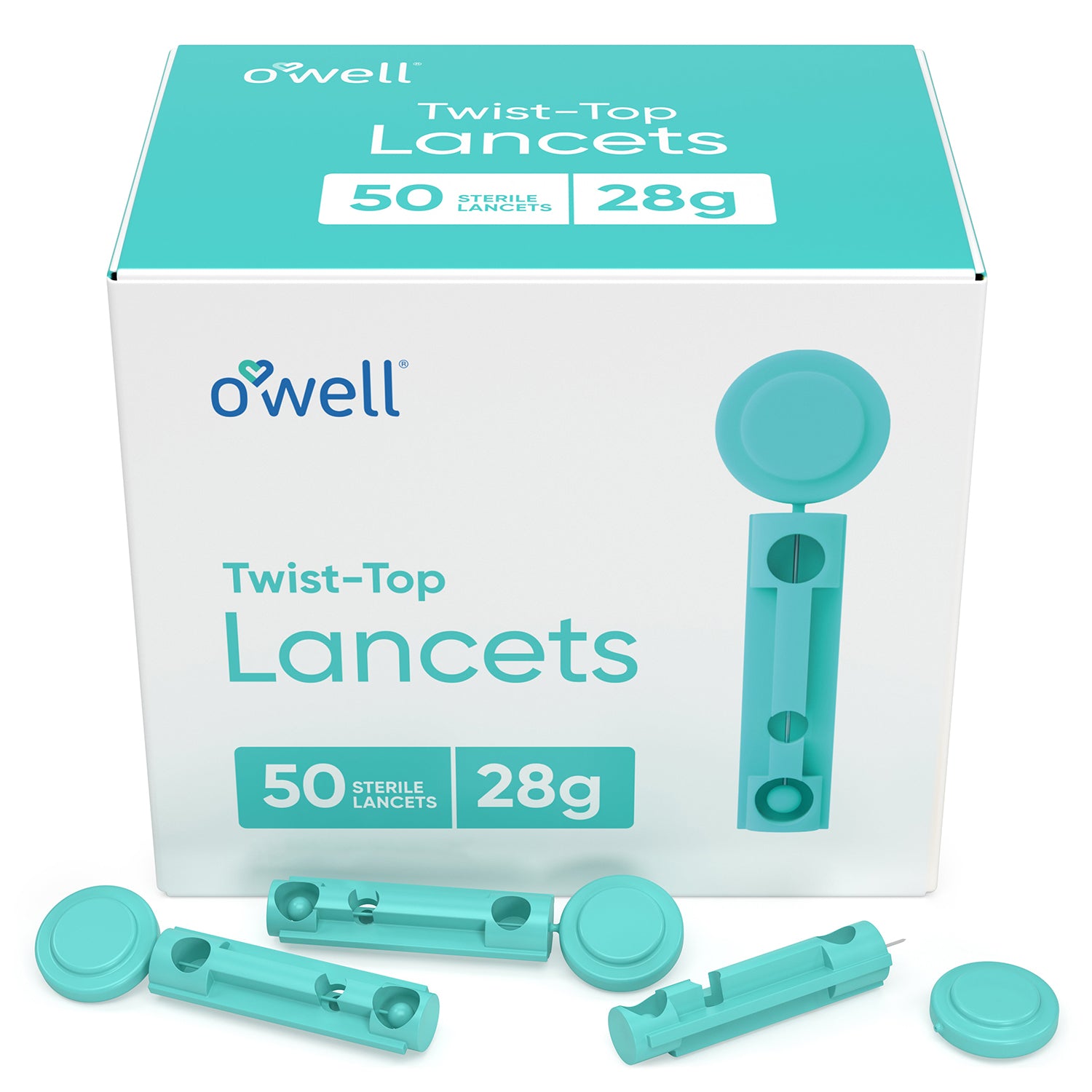 OWELL Twist Top Lancets, 28 Gauge