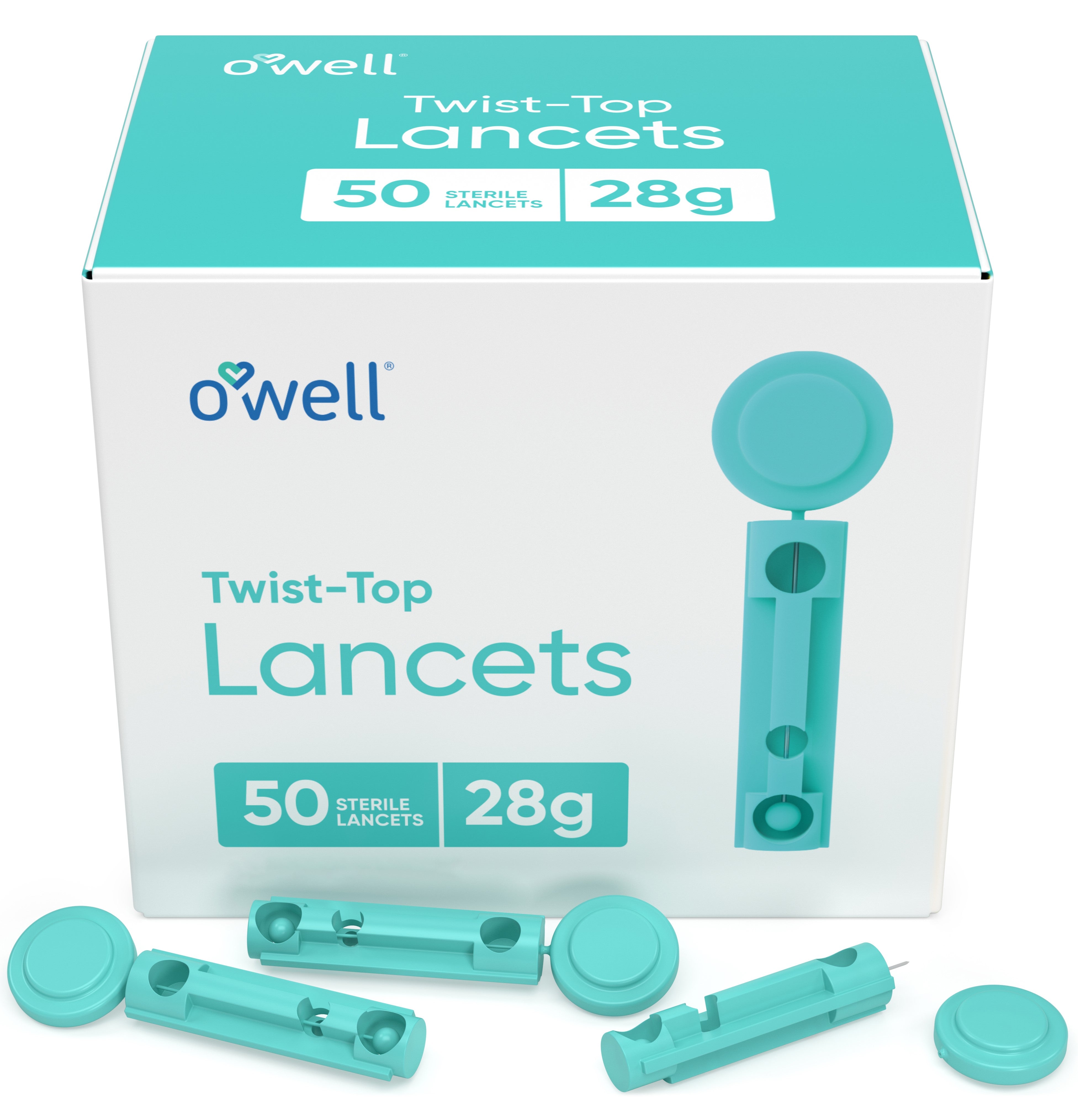 OWELL Twist Top Lancets, 28 Gauge