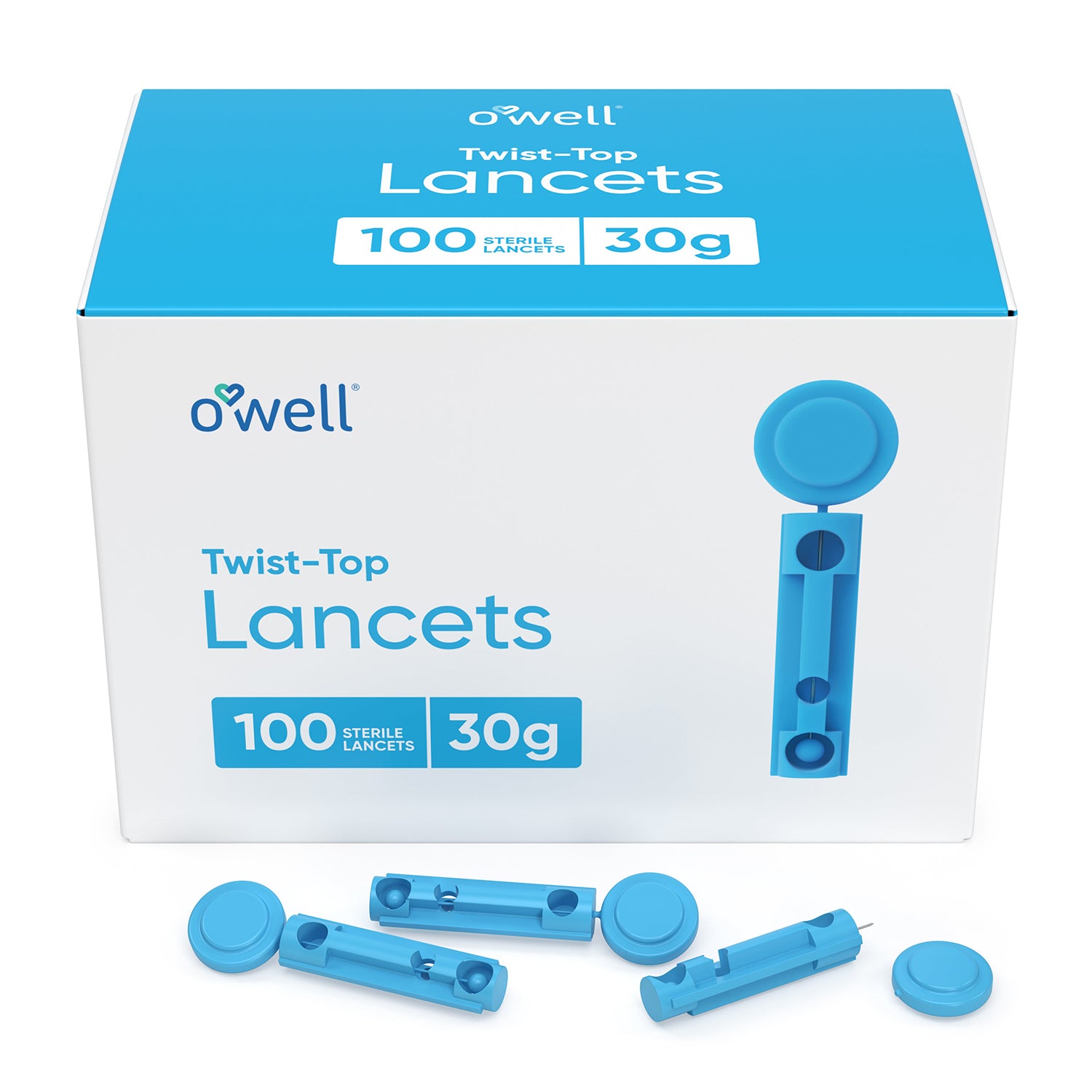 OWELL Twist Top Lancets, 30 Gauge