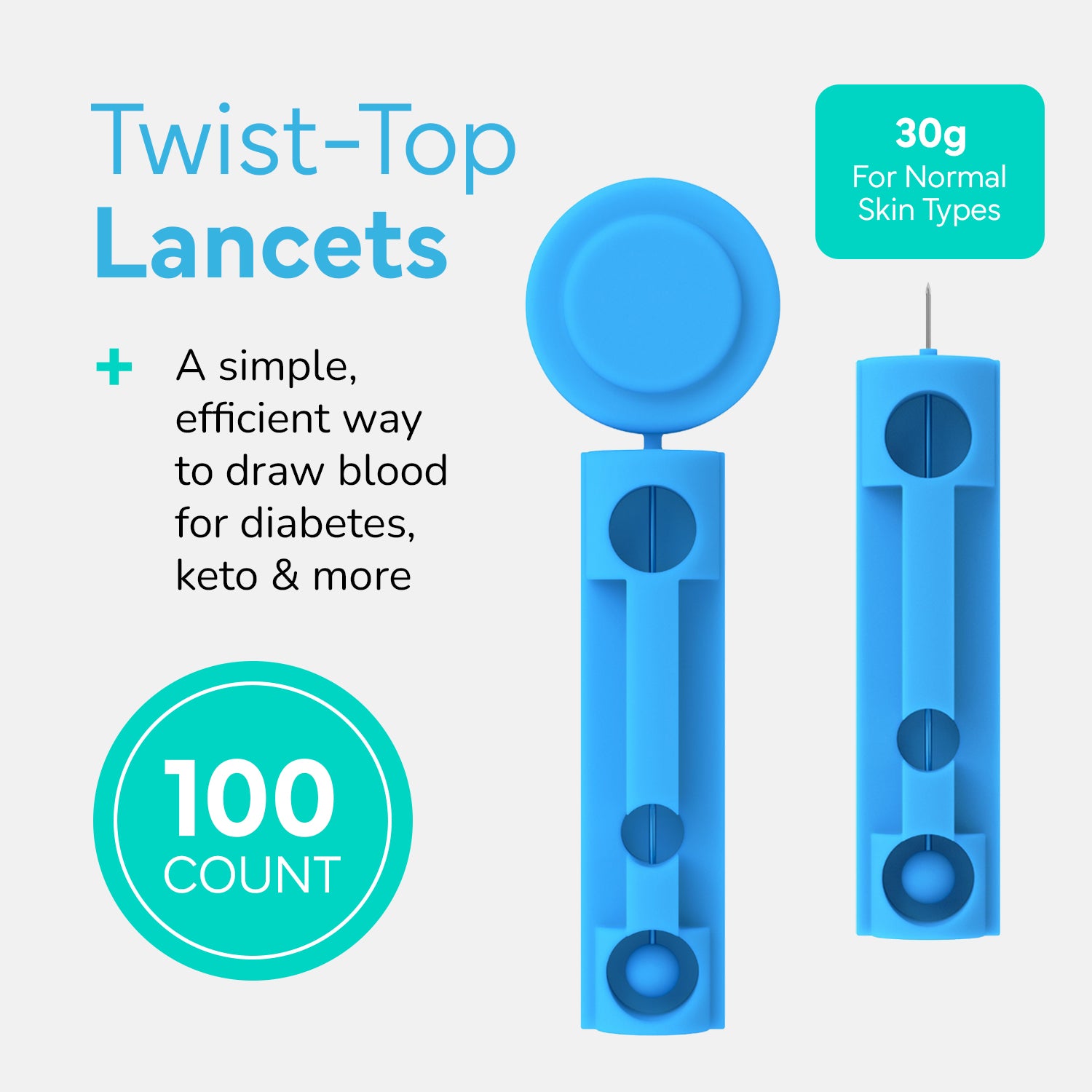 OWELL Twist Top Lancets, 30 Gauge