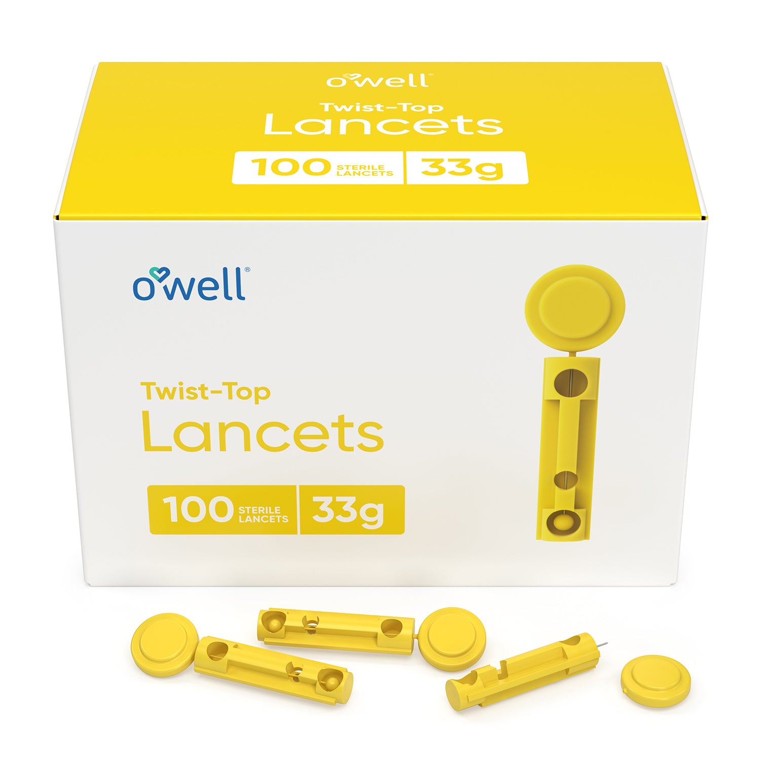 OWELL Twist Top Lancets, 33 Gauge