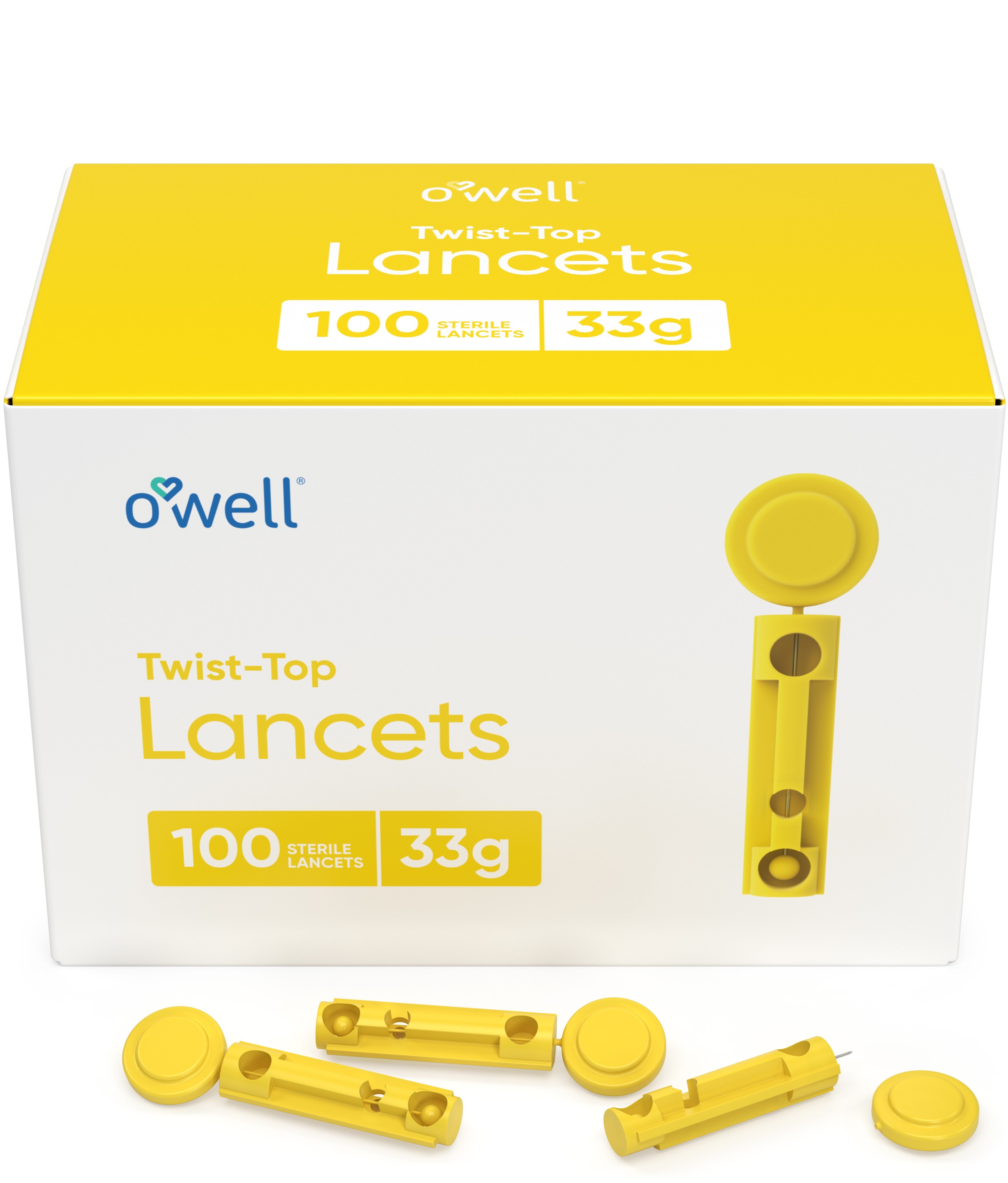 OWELL Twist Top Lancets, 33 Gauge