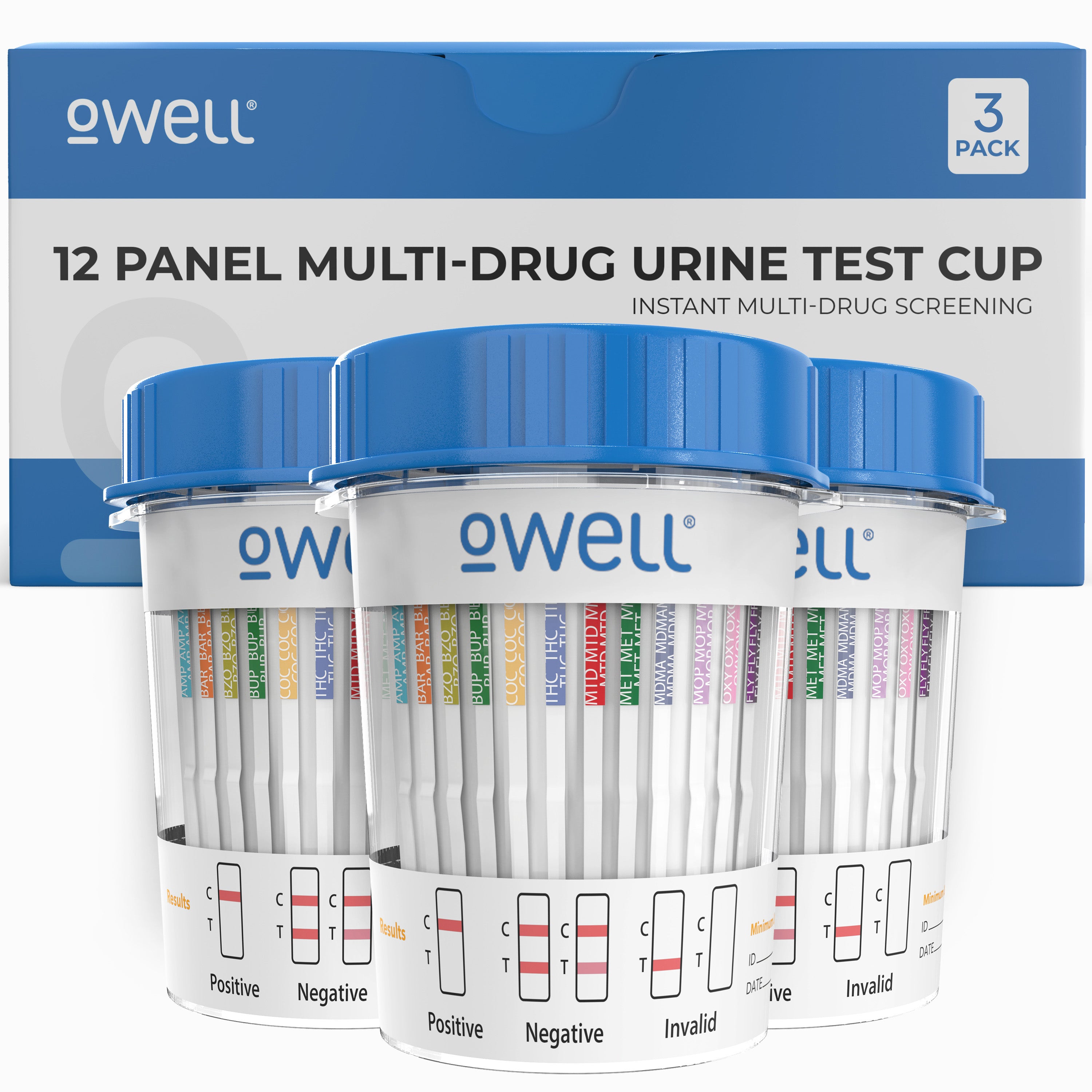 12 Panel Urine Drug Test Cup with Instant Results