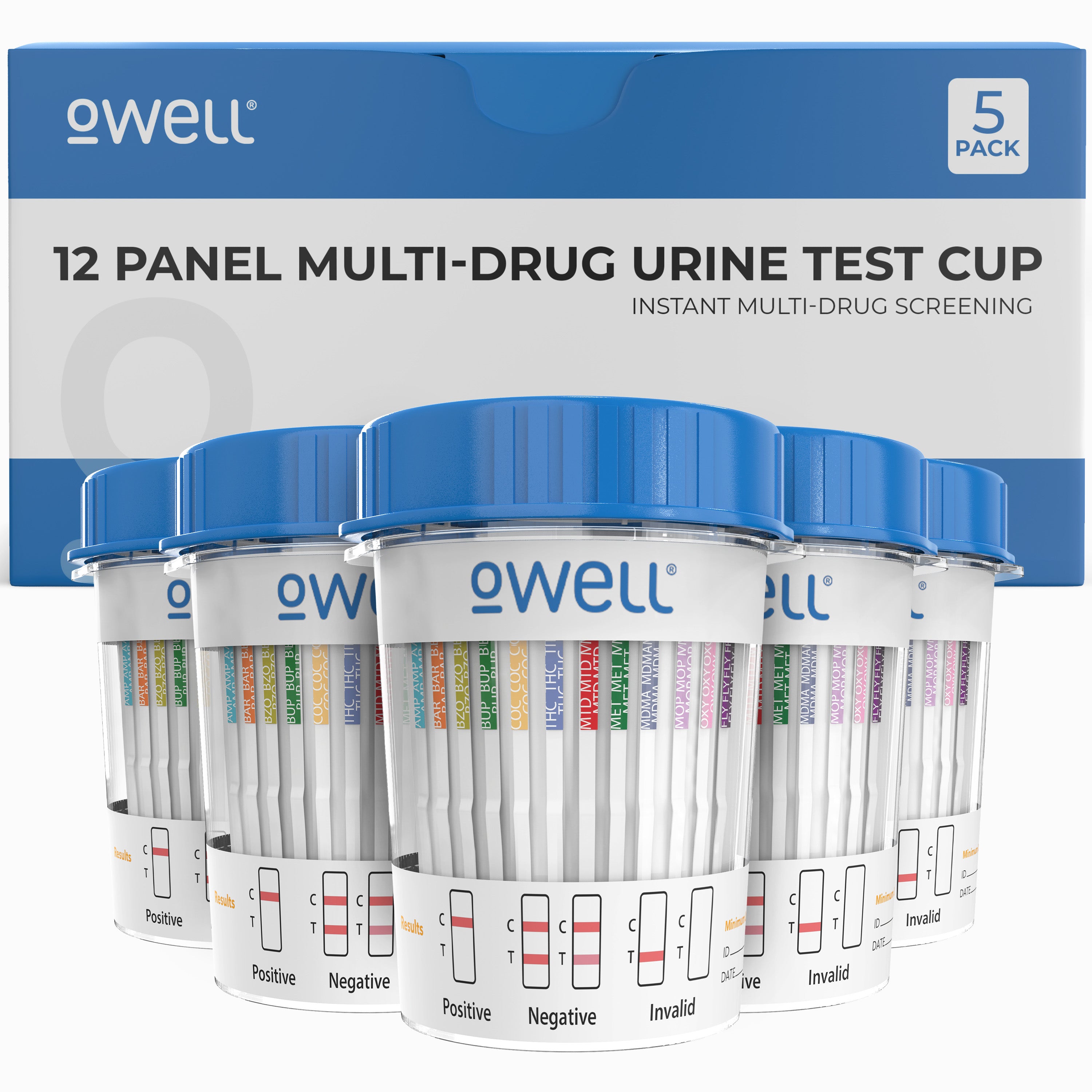 12 Panel Urine Drug Test Cup with Instant Results