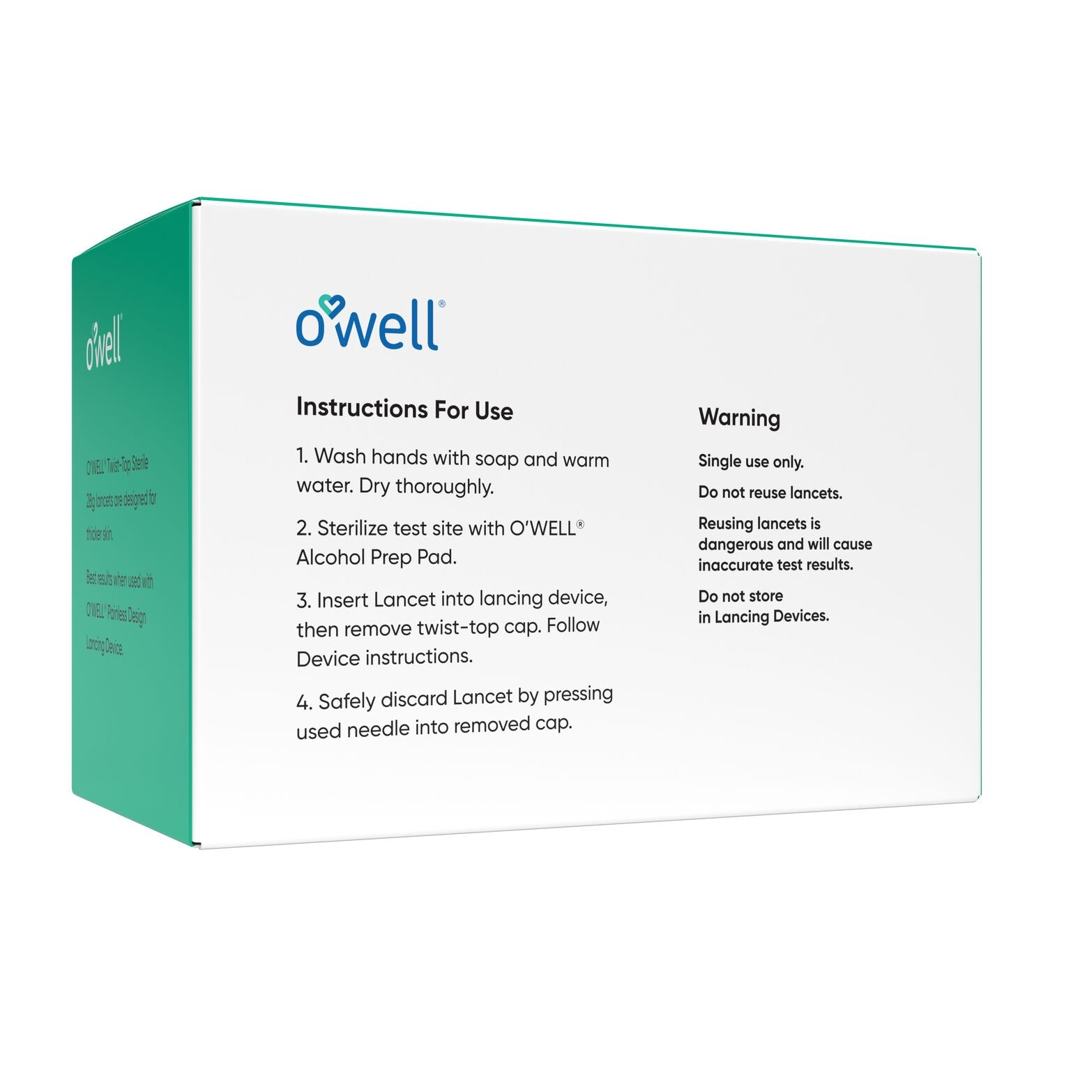 O’WELL Twist Top Lancets 26 Gauge | Ultra Thick Needle