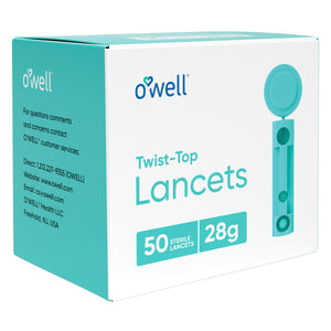Open image in slideshow, O’WELL Twist Top Lancets 28 Gauge | Thick Needle
