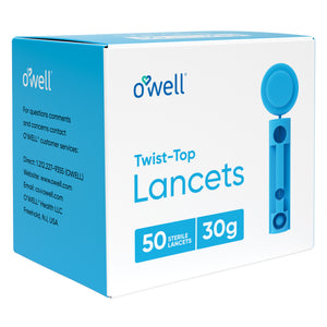 Open image in slideshow, O’WELL Twist Top Lancets 30 Gauge | Thin Needle
