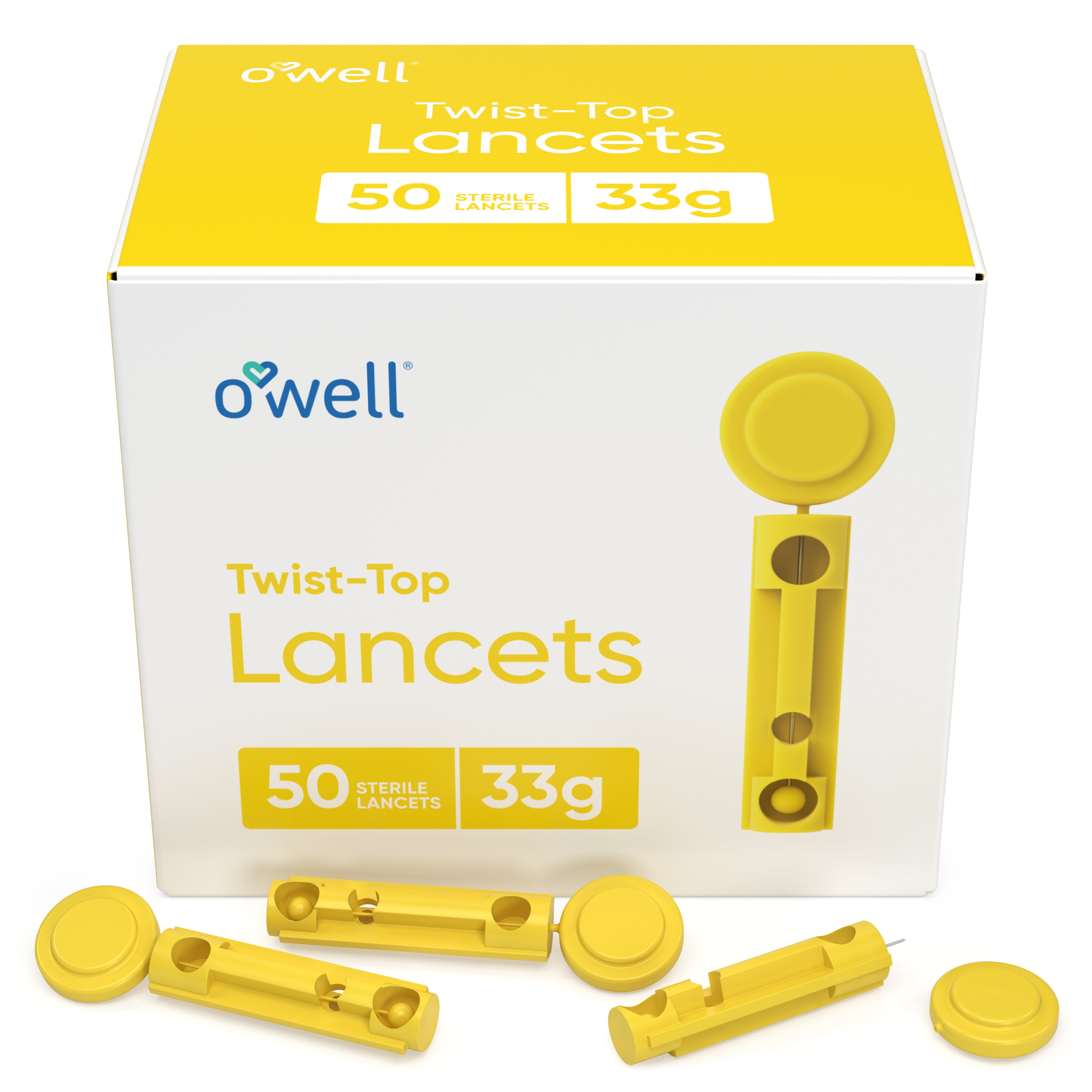 OWELL Twist Top Lancets, 33 Gauge